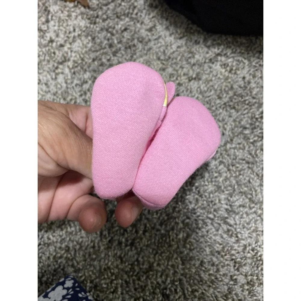 American Girl Bitty Baby Replacement Pink & Yellow Slipper Shoes